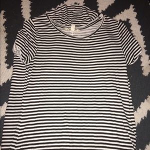 STRIPED HIGH LOW DRESS