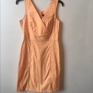 Peach Gap Stretch Dress Sz 4 Knee Length Cute