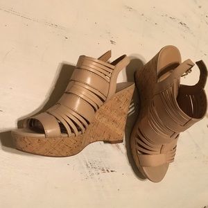 Nude Franco Sarto Wedges
