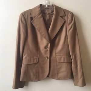 NWT Ann Taylor Camel Professional Blazer Size 4P