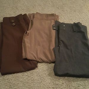 Womens Dress Pants Size 10 chocolate pair