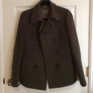 J Crew Stadium Cloth Olive Peacoat 0P
