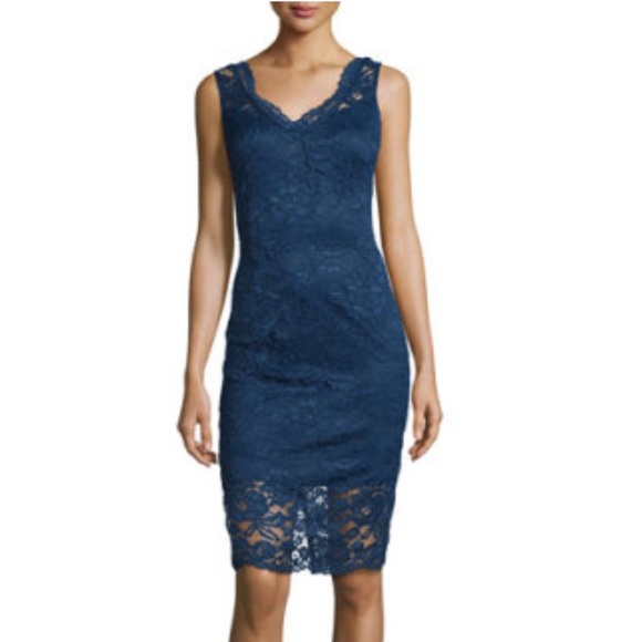 ✅ Marina Lace Sleeveless Sheath Dress