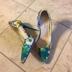 Floral High Heels