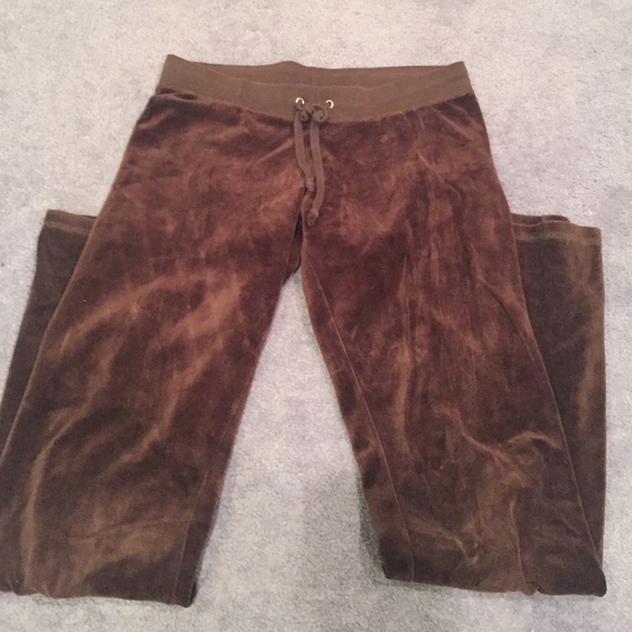 Brown juicy velour pants!