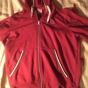 Beautiful men's zip up Lacoste jacket