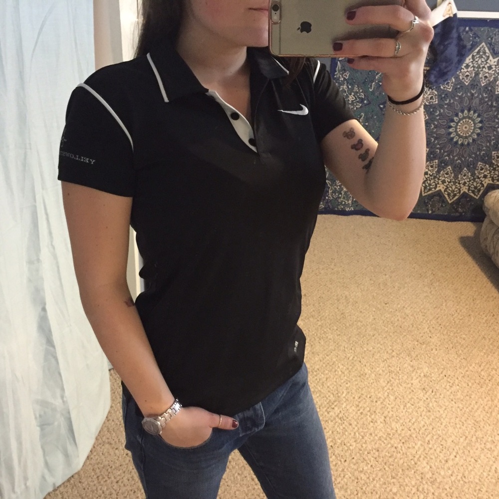 SOLD Black Nike Dri Fit Polo