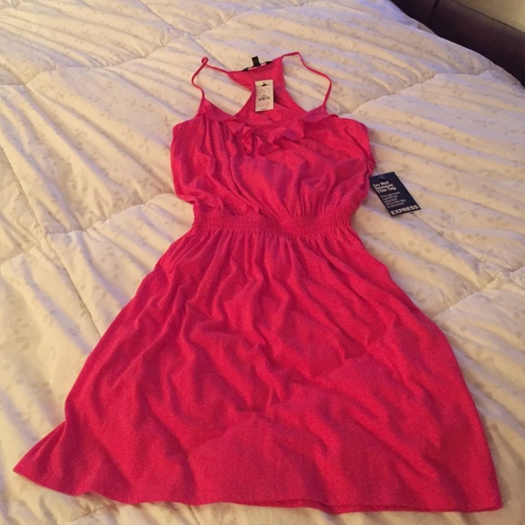 Pink Express cotton dress/coverup NWT