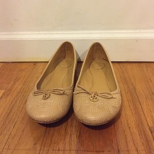 Tory Burch Tan Leather Ballet Flats
