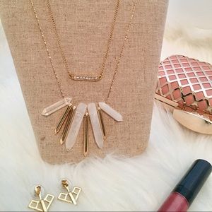 Stella & Dot 3 in 1 Rebel Cluster Necklace