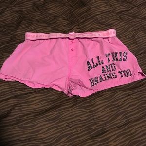 VS Pink sleep shorts
