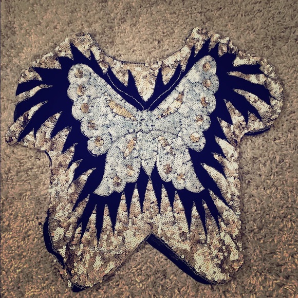 Fun and funky sequined top