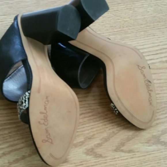 Sam Edelman block leather heels - Picture 5 of 8