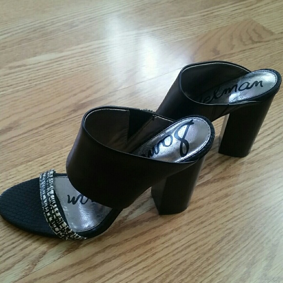 Sam Edelman block leather heels - Picture 7 of 8