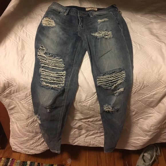 Ripped jeans light wash - Picture 1 of 3