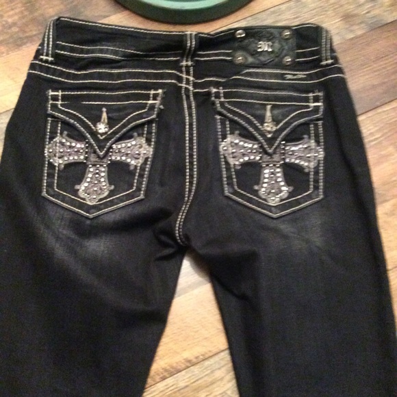 Miss Me Black Denim Skinny Jeans