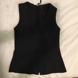 J.crew black v neck sleeveless top