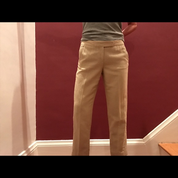 Adorable Tory Burch cropped linen/cotton slacks