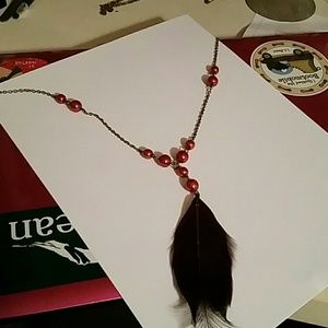 Long Feather Necklace