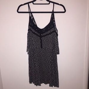 Ecoté black and white cotton sundress