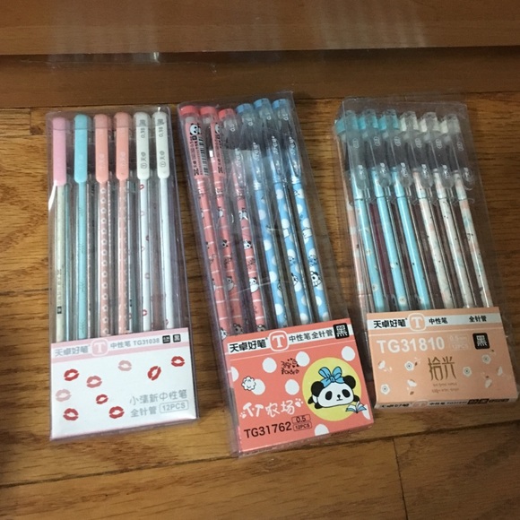 🐼Box of 12 cute ink pens! - Picture 2 of 3
