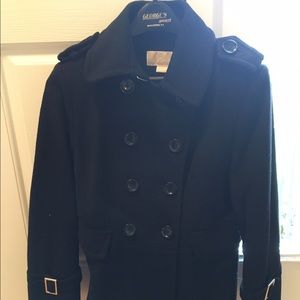 Women's Michael Kors Double Breasted Pea Coat