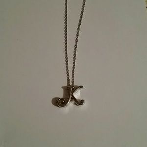 Silver K Necklace
