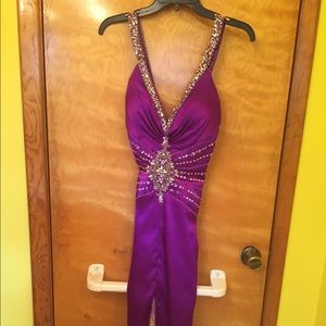 Long Purple Prom Dress