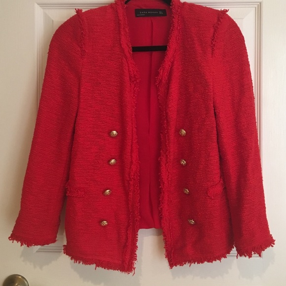 boucle jacket zara