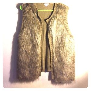 Faux fur vest