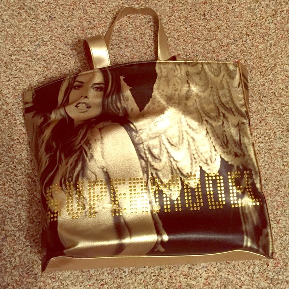Large gold/black Victoria Secret tote