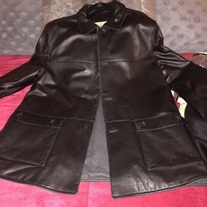 Gran Sasso Men's Italian Leather Coat