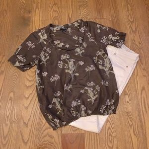SILK floral blouse 🌸