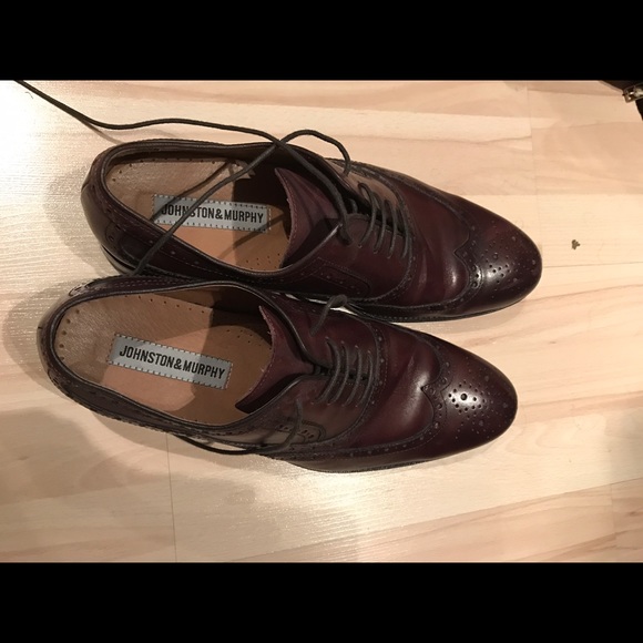 Johnston and Murphy oxblood oxfords never worn