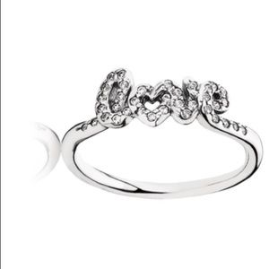 DISCONTINUED Pandora love ring.