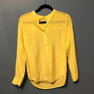 Madewell 100% silk yellow blouse
