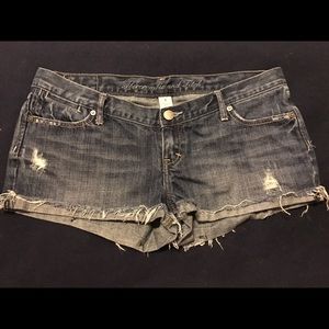 Abercrombie & Fitch Distressed denim shorts