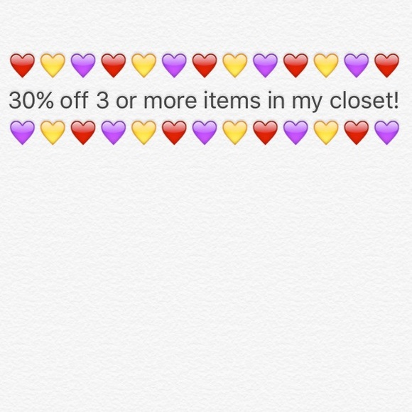 30% off 3+ Items in my Closet