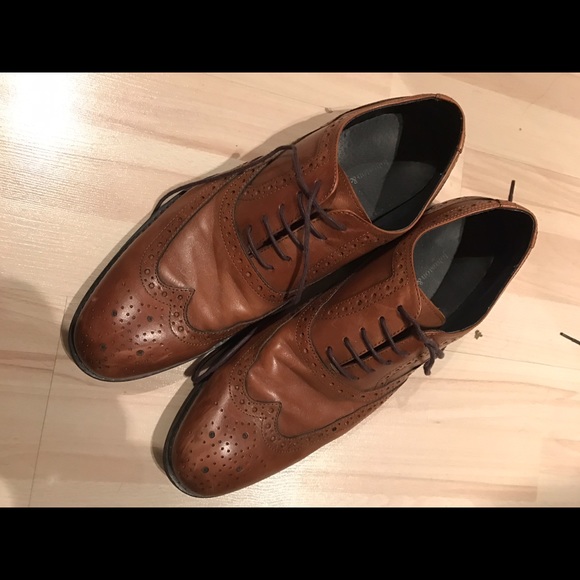 Johnston and Murphy brown size 10 dress shoes