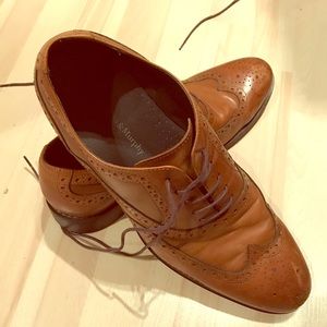 Johnston and Murphy brown size 10 dress shoes