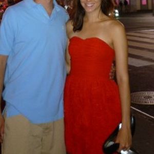 Red rosette dress from H&M 2012.