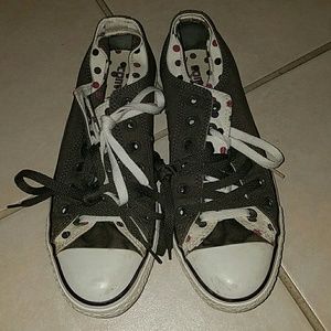 Converse double tie shoes