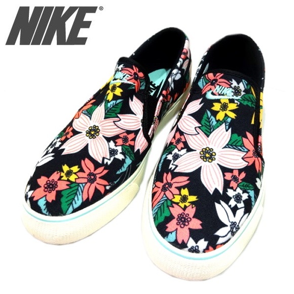 Nike Floral Slip Ons