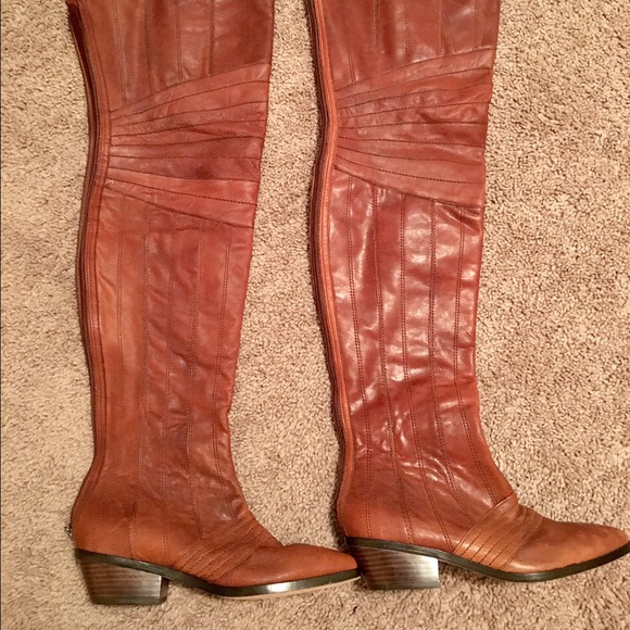 Women's over the knee leather boots