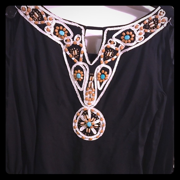 Peppe Peluso Blouse with beading detail - Picture 3 of 5