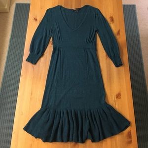 Great Plains Teal Sweater Dress, Size Small