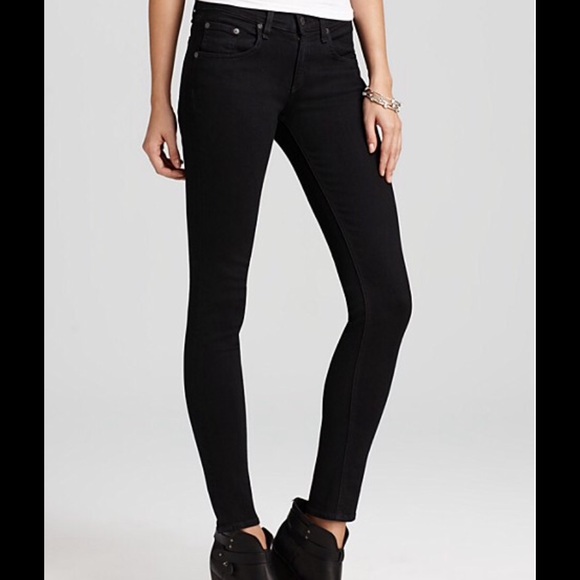 Rag & Bone "Modéle" Black Skinny Jeans