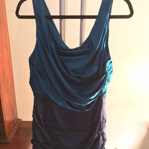 Express blue ombré dress