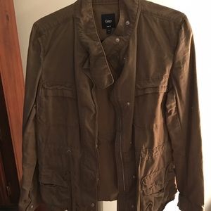 Gap Khaki waist tie jacket