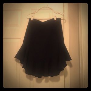 Black anthro skirt size 6